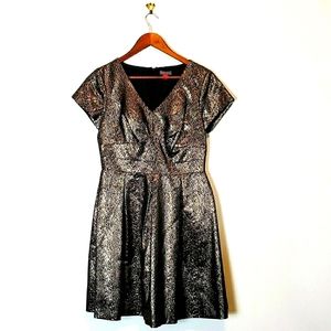 Vince Camuto Gold Metallic Dress
